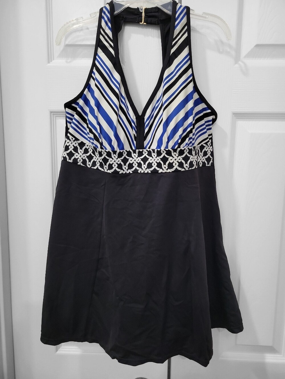 Swim 365 Resorts Plus Size 14W Swim Dress - Tummy Control One-piece Swimsuit EUC